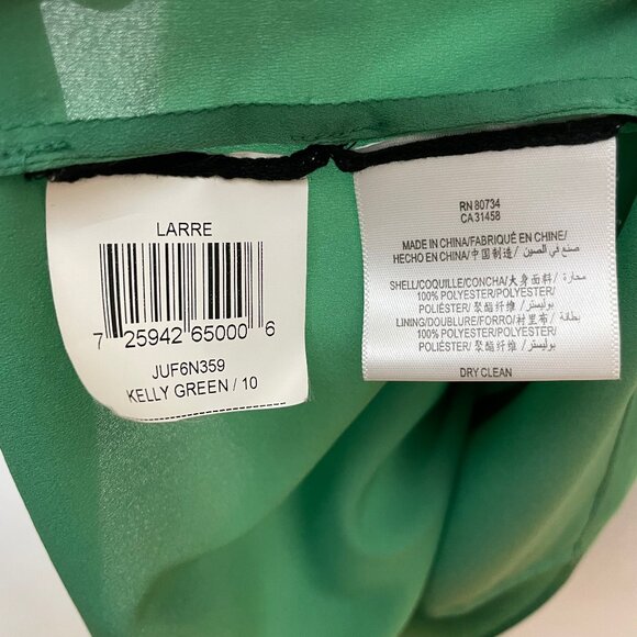 BCBGMaxAzria Strapless Dress Brooch Larre Kelly Green Sz 10 Cocktail Homecoming - Picture 16 of 16